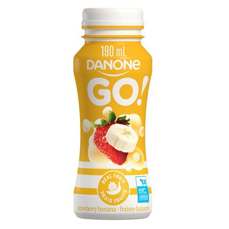 Danone Go Drinkable Yogurt Strawberry Banana Flavour 2and Mf 30