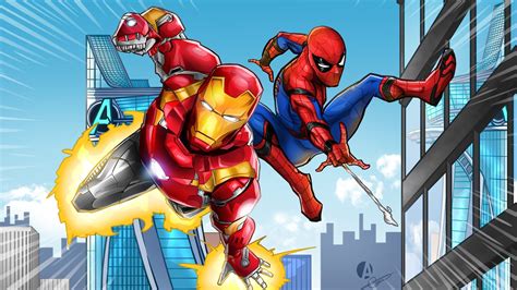 Iron Man With Spider Man Wallpapers Wallpaper Cave