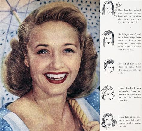 Three Hollywood Fall Hairstyles 1950 Glamour Daze