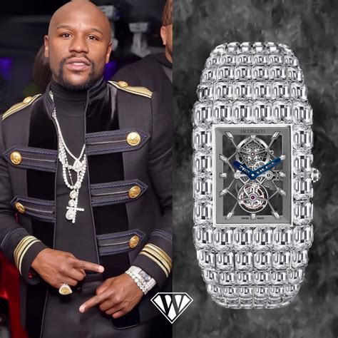 Floyd Mayweather With His Billionaire Watch