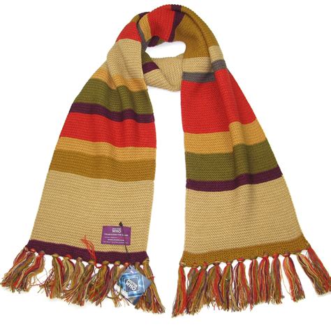 Tom Baker 4th Doctor Scarf Shorter Striped Scarf Dr Who