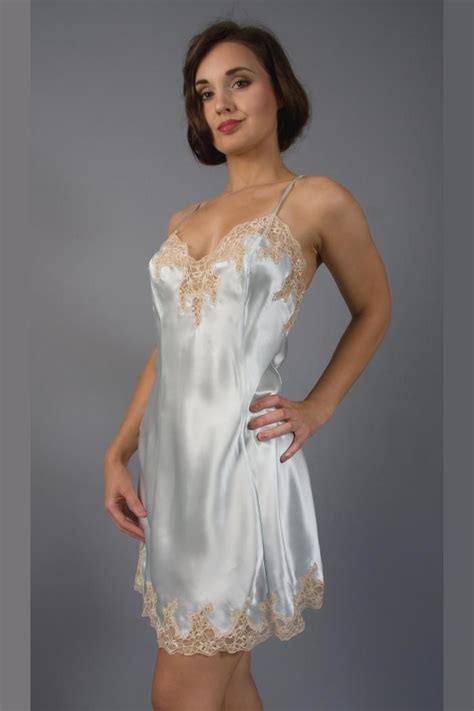 French Satin Nightgowns Night Dress For Women Beautiful Nightgown Satin Fashion