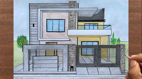 The roof of the house in my reference is not a simple one, but don't let that discourage you! How to Draw a House in One-Point Perspective Step by Step ...