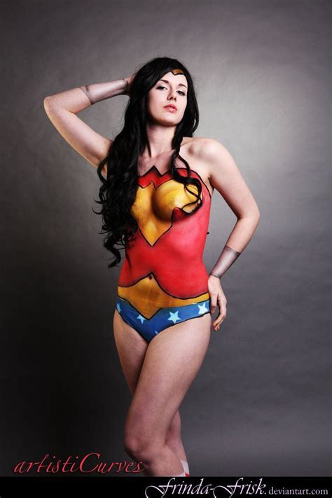 Cosplay Amazon Wonder Woman Bodypaint By GraceyDarling Wonder