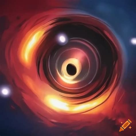 Black Hole In Anime Style