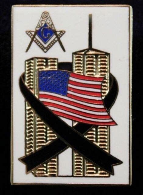 Masonic Blue Lodge Square And Compasses United States American Flag 9 11