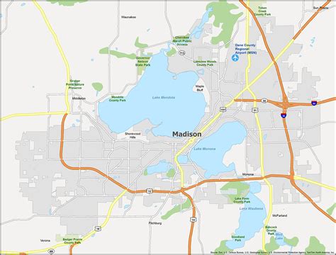 Madison Wisconsin Map Gis Geography