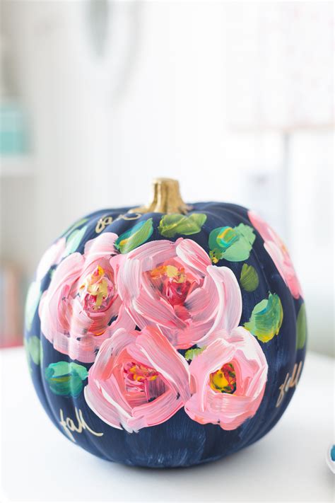 In the past i've done a few hand painted projects like my painted florals on glassware, and my astrological sign painted how to paint a rifle paper co. Hand painted floral pumpkin