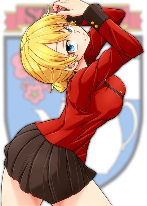 Safebooru 1girl Aono3 Arched Back Arms Up Black Skirt Blonde Hair