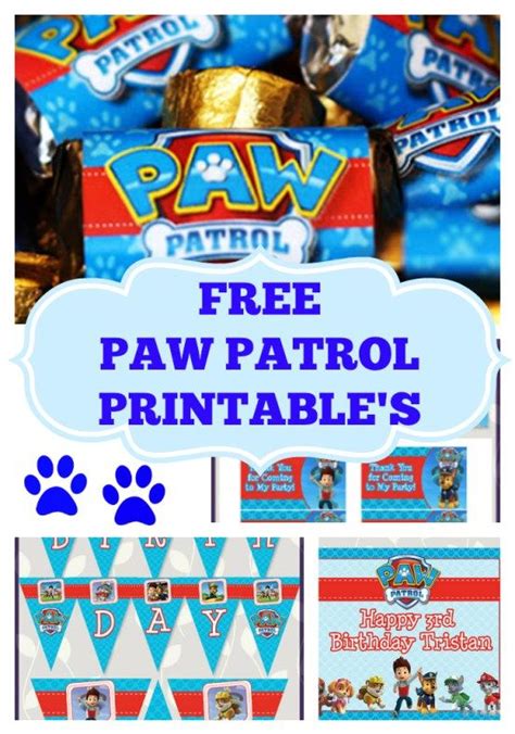 If you happen to will need web template for kid's routine, you will find several designs of time dining tables in. FREE Paw Patrol Birthday Party Printables | Paw patrol ...