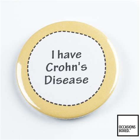 I Have Crohns Disease Pin Badge Pin Badge Button Etsy