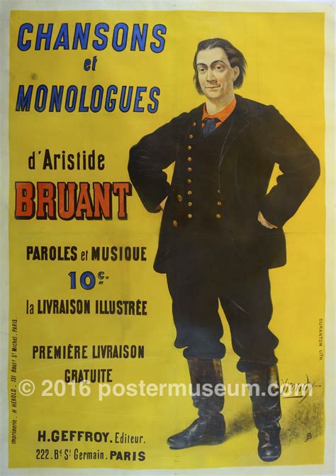 Chansons et Monologues – Poster Museum