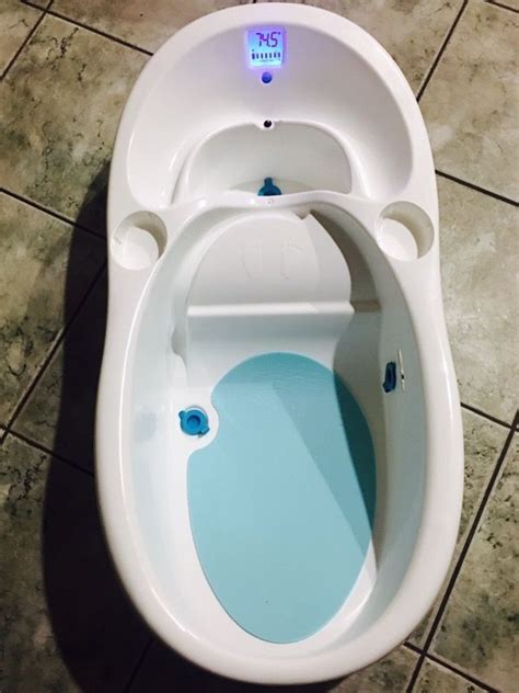 Best baby bathtubs of 2021. 4moms Infant Baby Bath tub with Temperature gauge for Sale ...