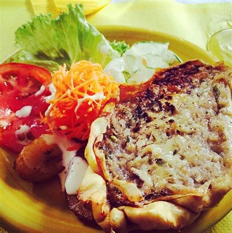 Christophine gratinet with salad at chez Denis guadeloupe
