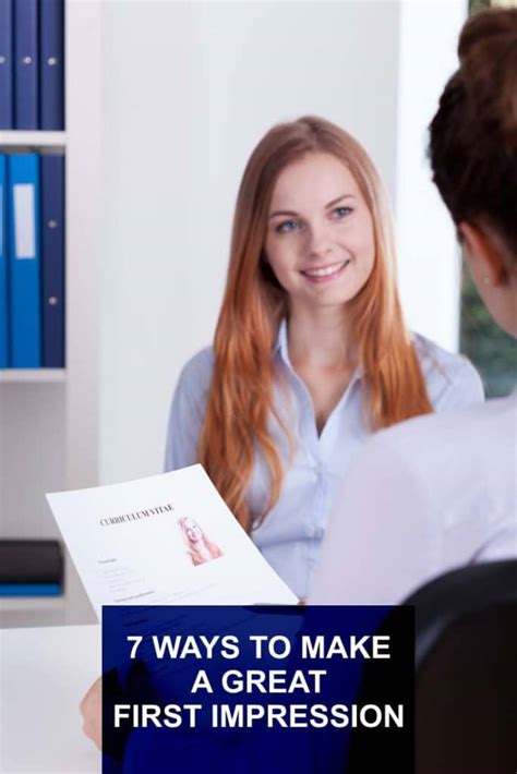7 Ways To Make A Great First Impression