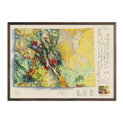 Shop Colorado Relief Maps Map Art Elevation Hydrological Maps