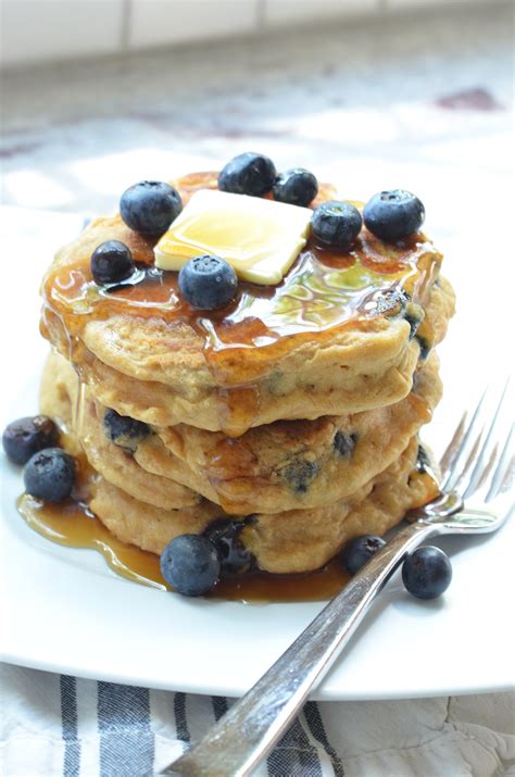 Blueberry Buttermilk Pancakes Whole Wheat ⋆ 100 Days Of Real Food