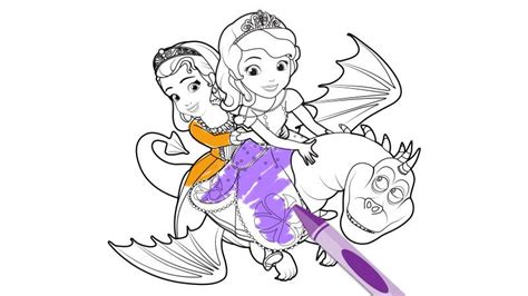 Happy birthday card with little princess vector. Sofia the First: The Curse of Princess Ivy Coloring Page ...