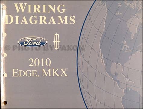 2010 Ford Edge Lincoln MKX Wiring Diagram Manual Original