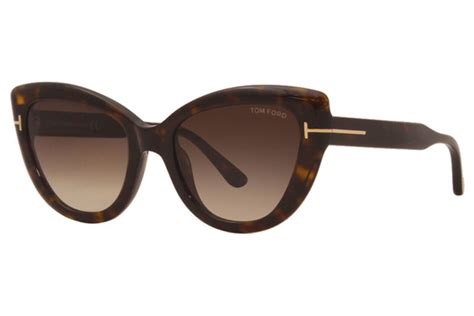 tom ford sunglasses women s anya tf762 01d shiny black gold smoke polarized 55mm