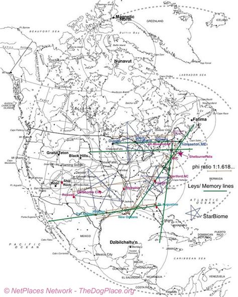 Magnetic Ley Lines Map