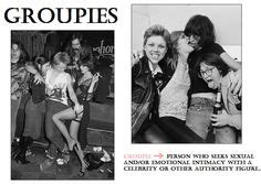 Groupies 80s Rock Rock N Roll Famous Groupies Womens Equality