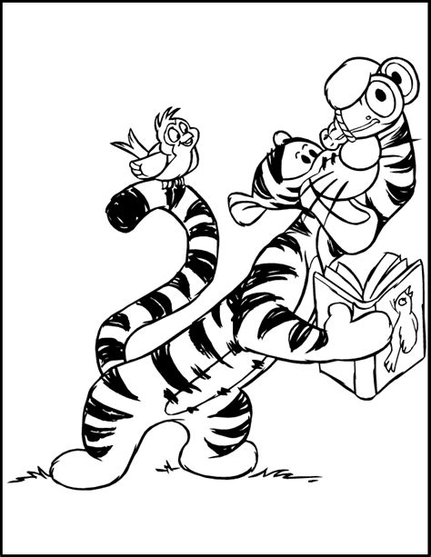 Free Winnie The Pooh Coloring Pages Tigger Coloring Store