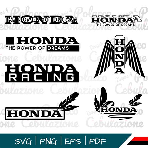 Honda Logo Decal Svg Vector Sticker Tshirt File Bundle Instant