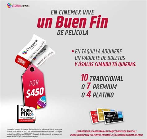 Promociones Cinemex Buen Fin Boletos A Mitad De Precio