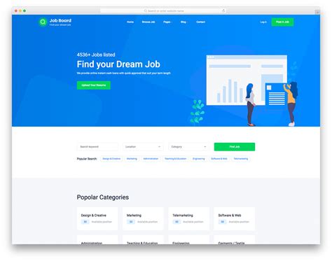 Best Job Board Html Website Templates Vrogue Co