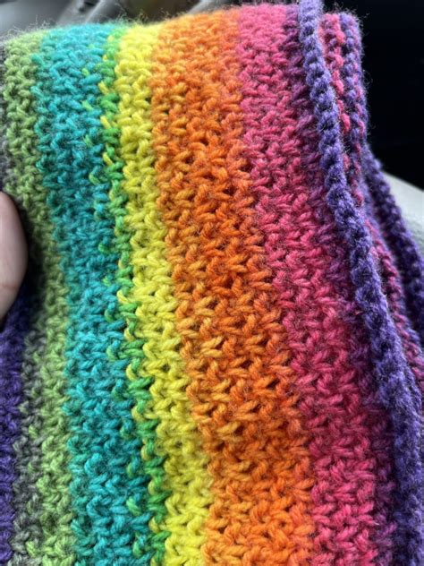 Woven Rainbow Scarf Knitting Pattern At Yarns Length