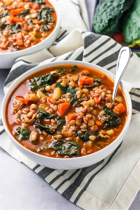 Lentil And Kale Soup Spoonful Of Flavor