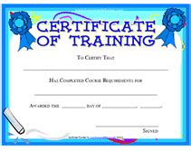 Free printable certificates 1,928 free certificate designs that you can download and print. Free Printable Certificates of Training Awards Templates