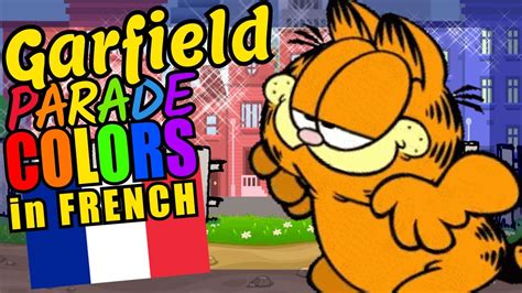 Garfield Teaching French Language Colors Educational Language Video For