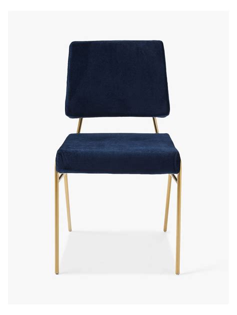 It is recommended that this chair be placed on hard floors or a floor mat; west elm Wire Frame Velvet Dining Chair, Ink Blue in 2020 ...