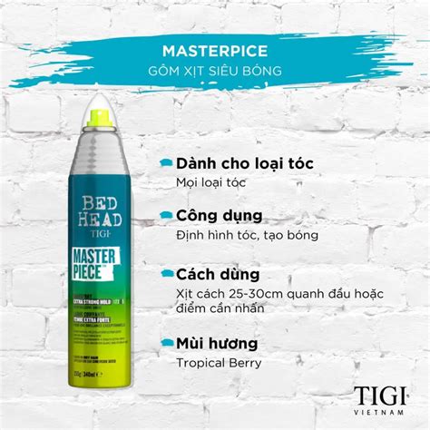 Xịt Bóng Tóc Tigi Bed Head Masterpiece Shine Strong Hold Hairspray
