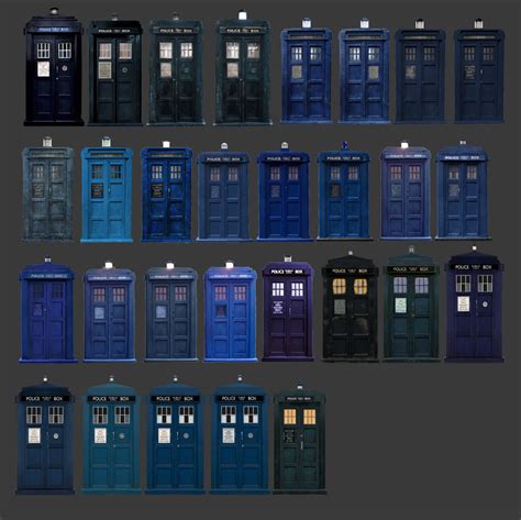 Every Tardis Includeing Police Box By Fusionfall550 On Deviantart