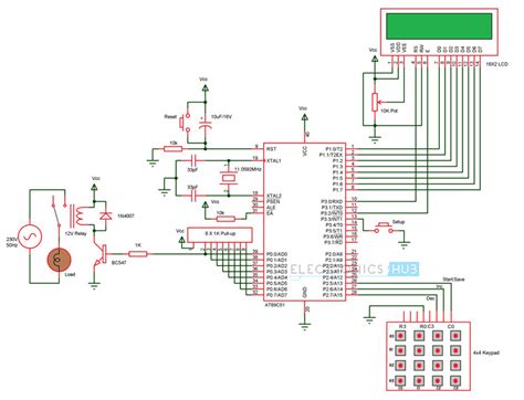 Auto electrical wiring diagram, starting, charging system and all lighting system. Programmable Switching Control (PLC) using 8051