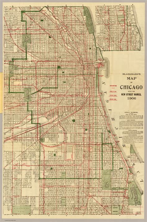Blanchards Map Of Chicago David Rumsey Historical Map Collection