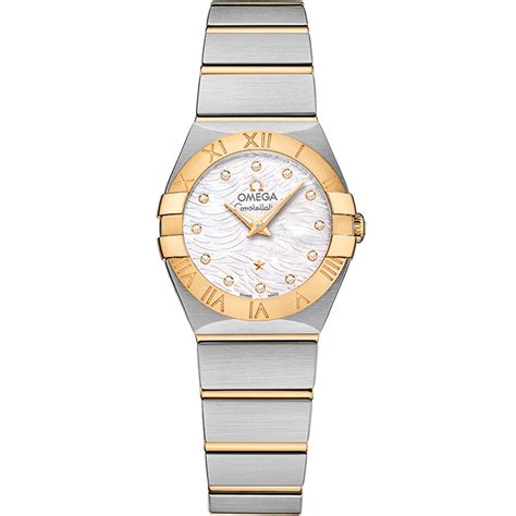 Constellation Steel Yellow Gold Diamonds Watch 123 20 24 60 55 008