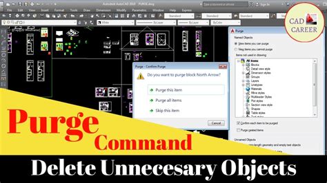 Autocad Purge Command How To Clean Autocad Drawing From Unnecessary