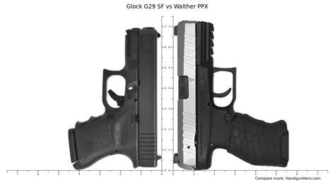 Glock G Sf Vs Walther Ppx Size Comparison Handgun Hero