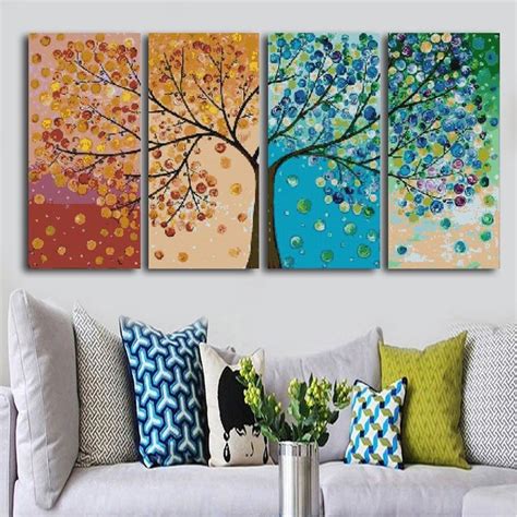 Four Seasons Trees Diamond Painting Diamond Painting Painting Multi