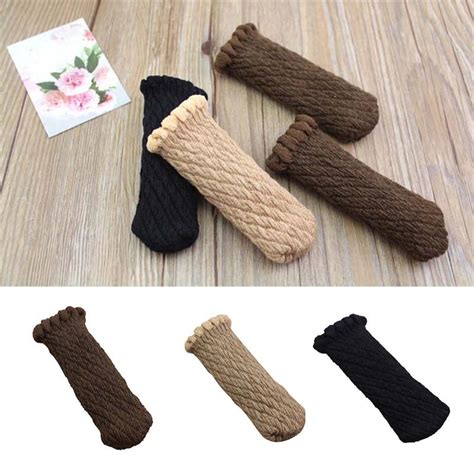 Thickened Knitting Wool Lace Feet Cover Strap Chair Leg Floor