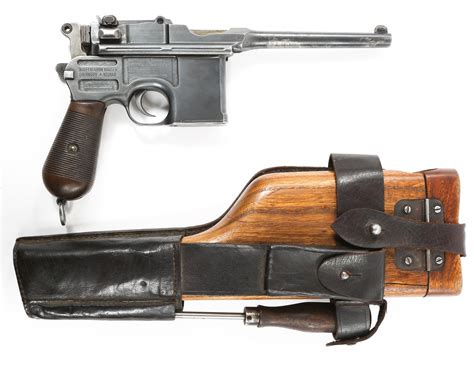 Lot German Mauser Model C96 763mm Broomhandle Pistol