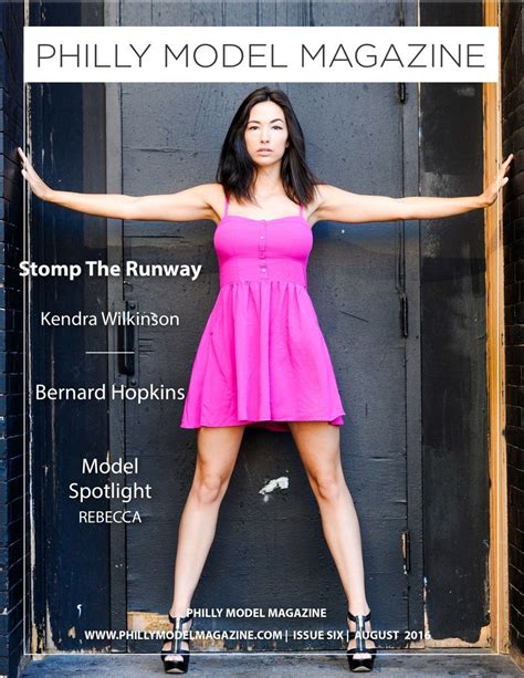 August Cover Model Magazine Fashion Model