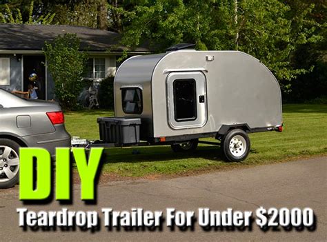 Local or state safety and health regulations may require you to hook up to utilities on your land. DIY Teardrop Trailer For Under $2000 - SHTF & Prepping Central