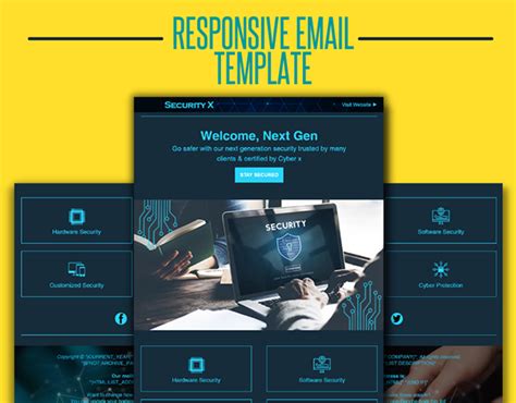 Security X Responsive Email Template On Behance