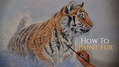 How To Paint A Tiger In Oils Painting Fur Youtube