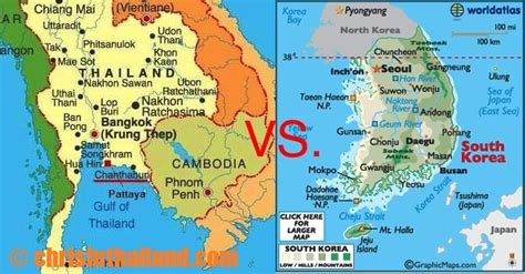 Korea vs. Thailand - an 11-point comparison - One Weird Globe